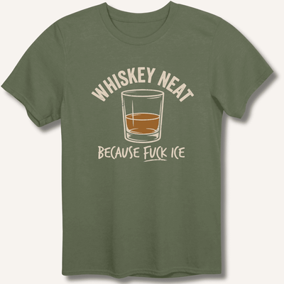 Whiskey Neat T-Shirt Gift For Bourbon Drinker