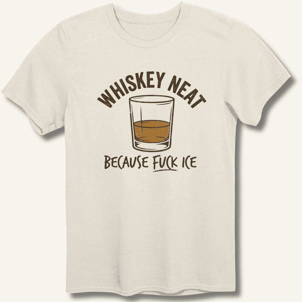 Whiskey Neat T-Shirt Gift For Bourbon Drinker