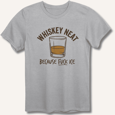 Whiskey Neat T-Shirt Gift For Bourbon Drinker