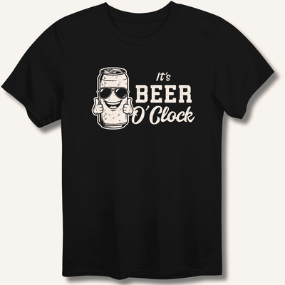 It's Beer O'Clock T-Shirt Gift For Bourbon Drinker