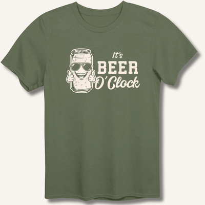 It's Beer O'Clock T-Shirt Gift For Bourbon Drinker