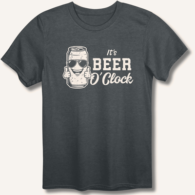 It's Beer O'Clock T-Shirt Gift For Bourbon Drinker