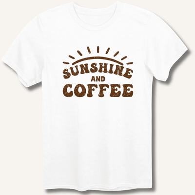 Sunshine and Coffee T-Shirt Gift For Bourbon Drinker