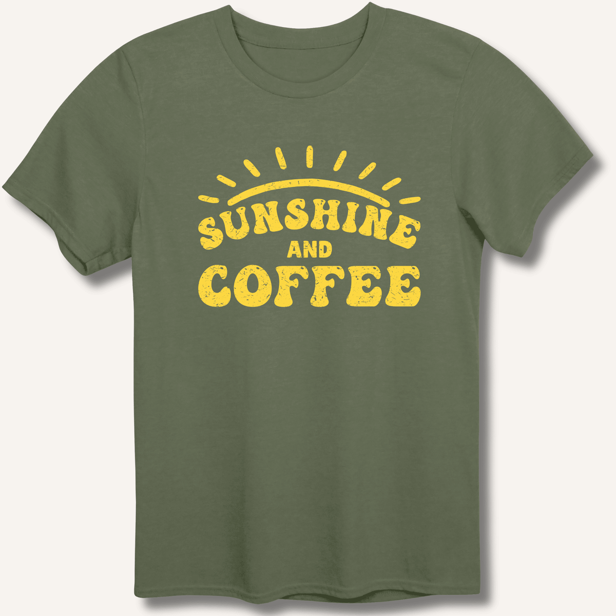 Sunshine and Coffee T-Shirt Gift For Bourbon Drinker