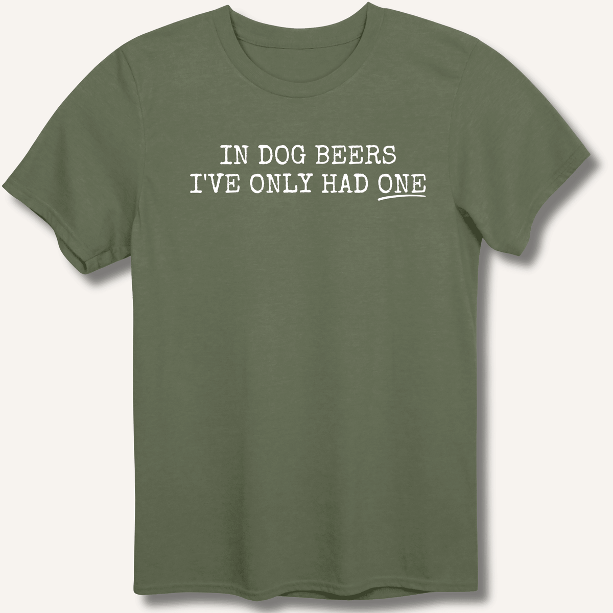 In Dog Beers T-Shirt Gift For Bourbon Drinker