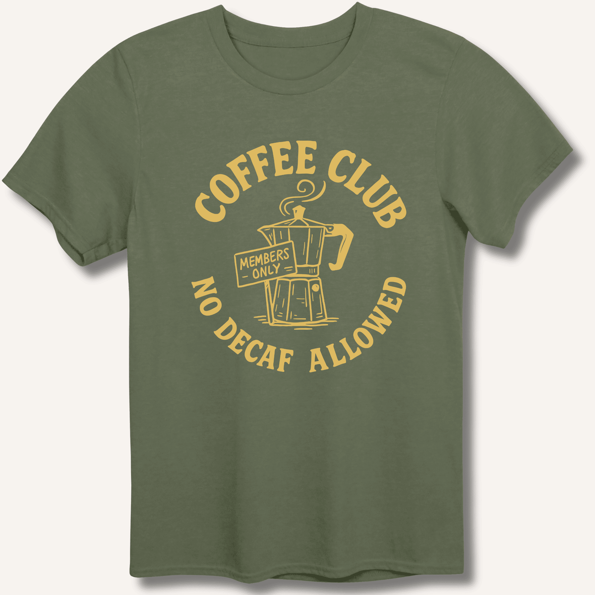 Coffee Club T-Shirt Gift For Bourbon Drinker
