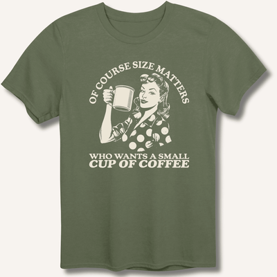 Size Matters T-Shirt Gift For Bourbon Drinker