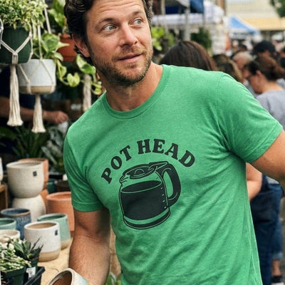 Pot Head T-Shirt Gift For Bourbon Drinker