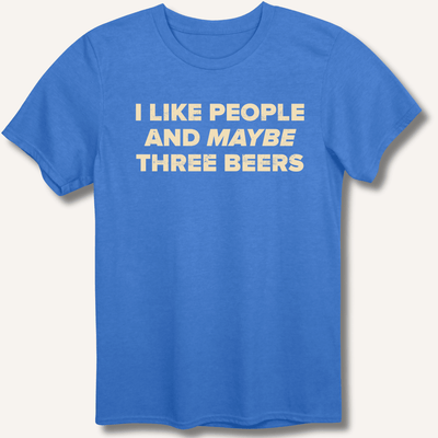 I Like People T-Shirt Gift For Bourbon Drinker