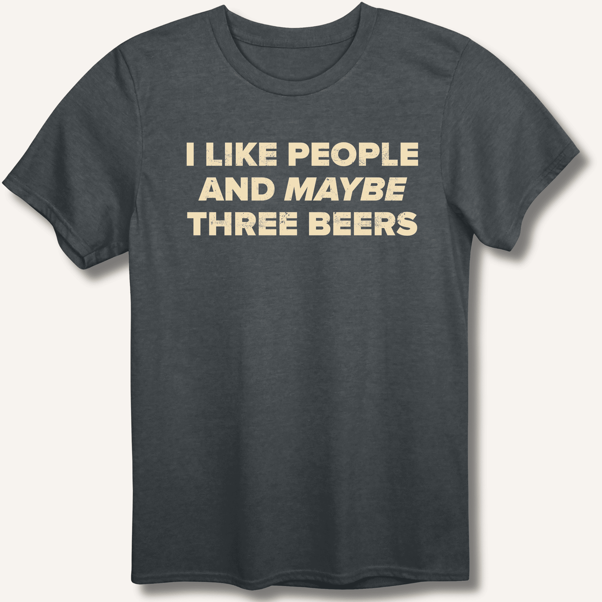 I Like People T-Shirt Gift For Bourbon Drinker