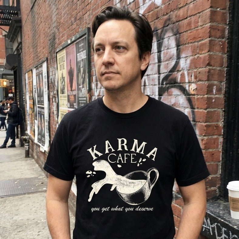 Karma Cafe T-Shirt Gift For Bourbon Drinker
