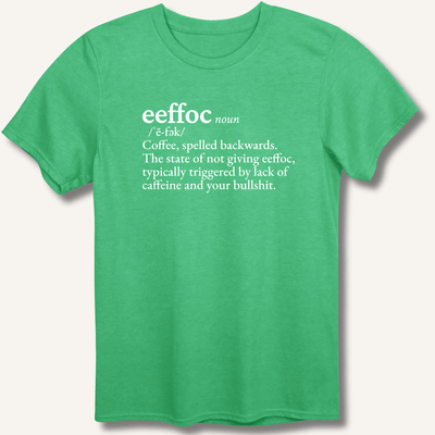 Eeffoc Definition T-Shirt Gift For Bourbon Drinker