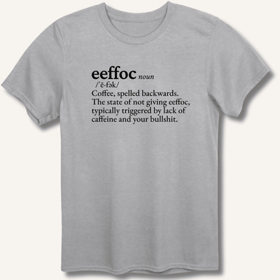 Eeffoc Definition T-Shirt Gift For Bourbon Drinker