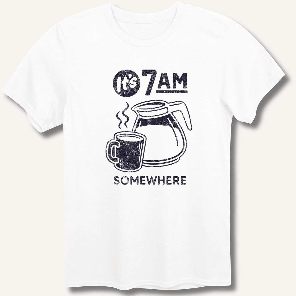It's 7AM Somewhere T-Shirt Gift For Bourbon Drinker