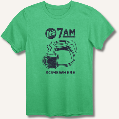 It's 7AM Somewhere T-Shirt Gift For Bourbon Drinker