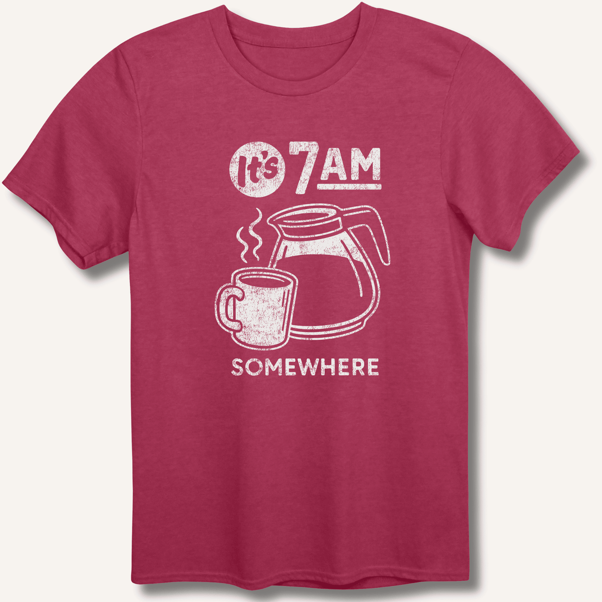 It's 7AM Somewhere T-Shirt Gift For Bourbon Drinker