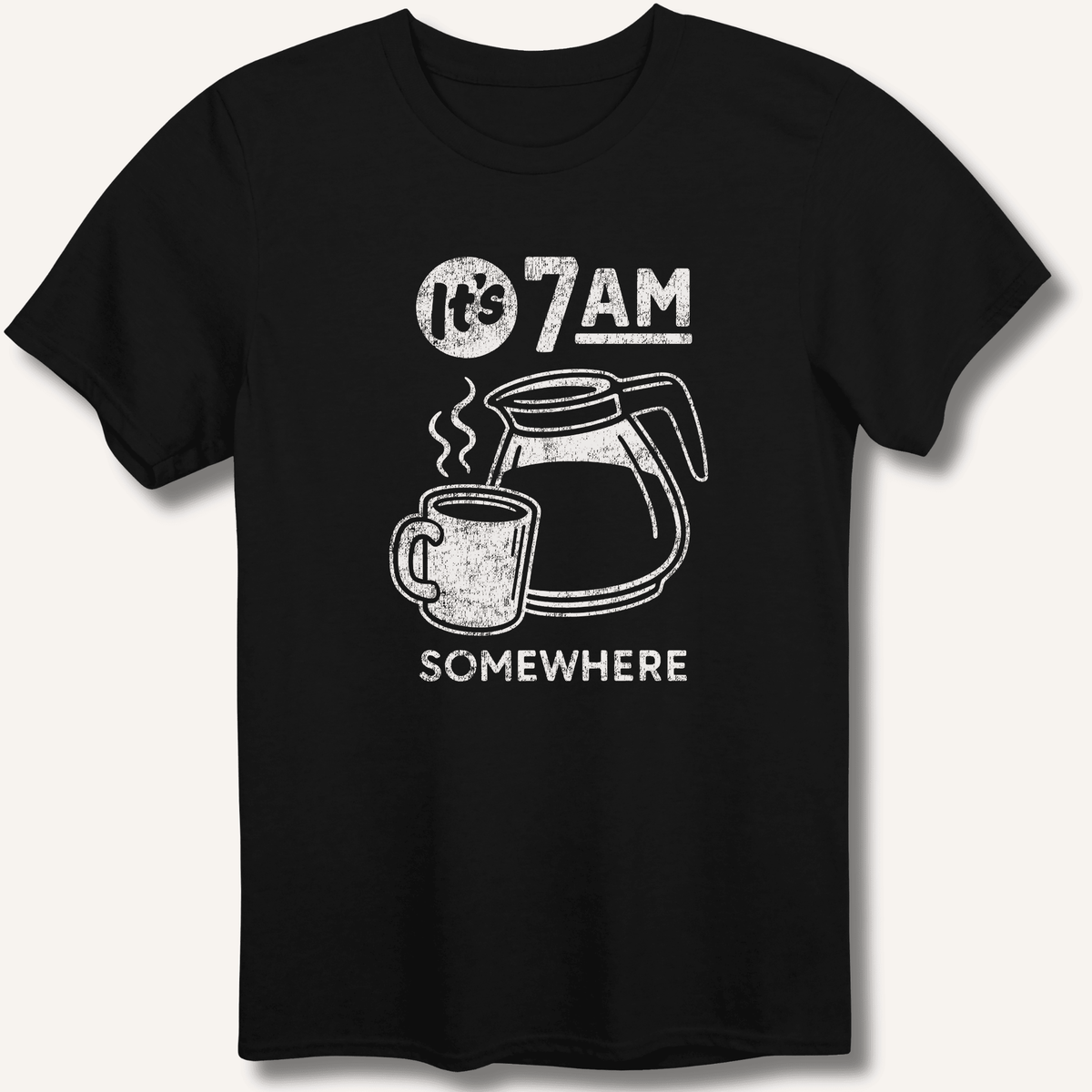 It's 7AM Somewhere T-Shirt Gift For Bourbon Drinker