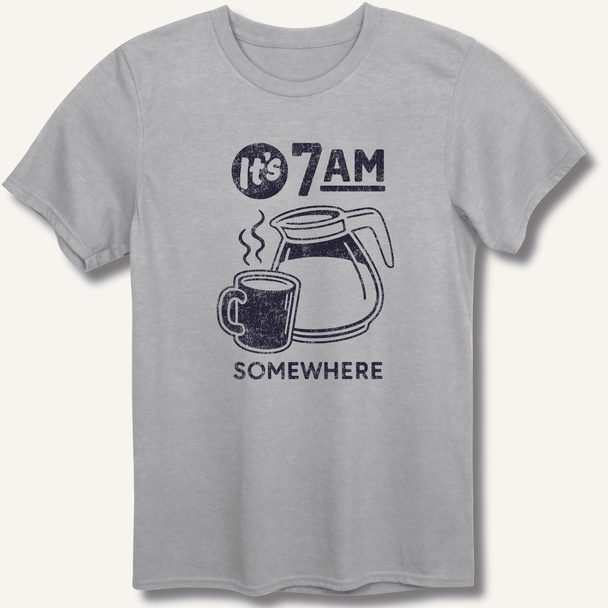 It's 7AM Somewhere T-Shirt Gift For Bourbon Drinker