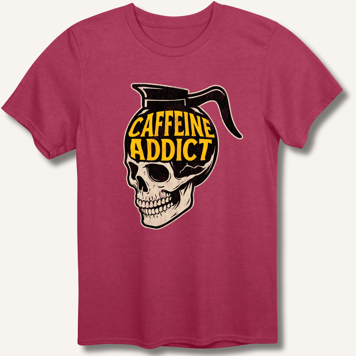 Caffeine Addict T-Shirt Gift For Bourbon Drinker