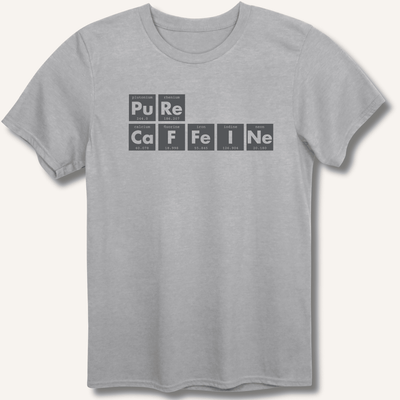 Pure Caffeine T-Shirt Gift For Bourbon Drinker