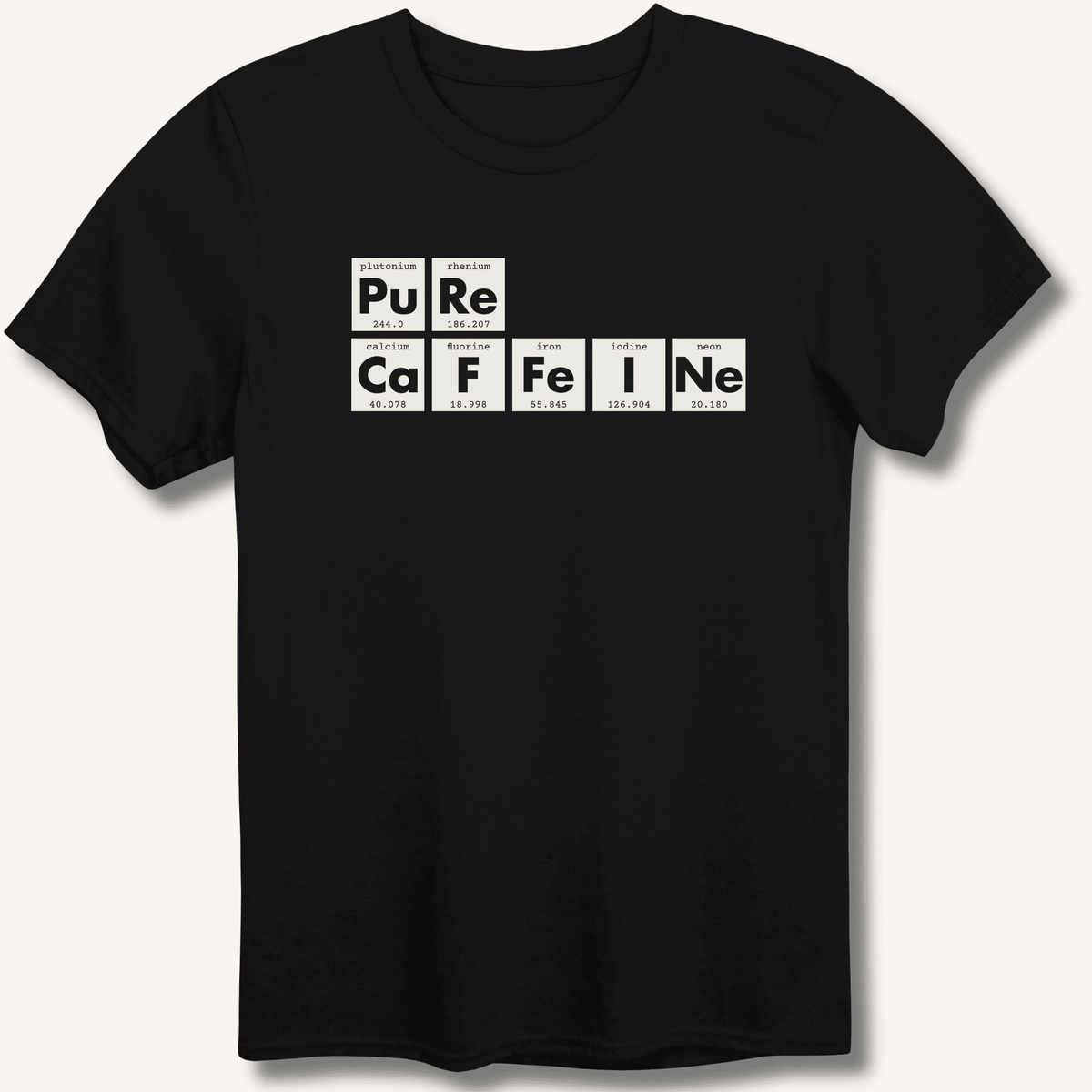 Pure Caffeine T-Shirt Gift For Bourbon Drinker