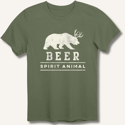 Beer Spirit Animal T-Shirt Gift For Bourbon Drinker