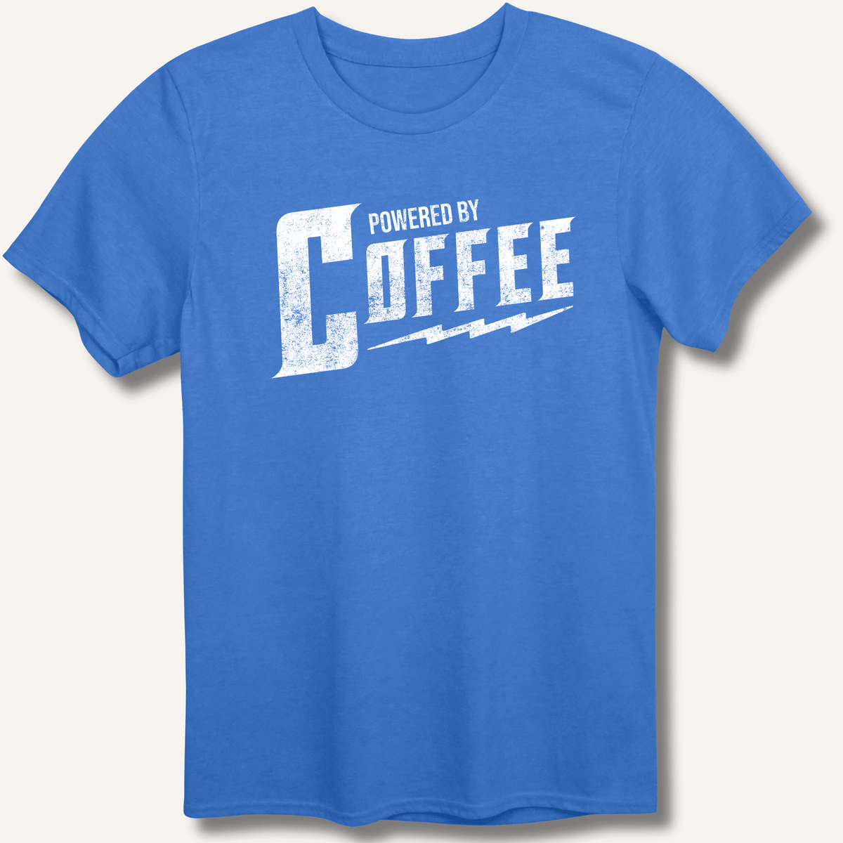 Powered By Coffee T-Shirt Gift For Bourbon Drinker