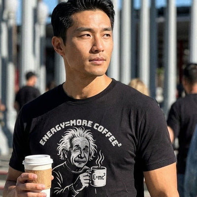 Energy = More Coffee² T-Shirt Gift For Bourbon Drinker