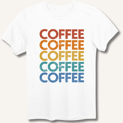 Coffee Vintage Rainbow T-Shirt Gift For Bourbon Drinker