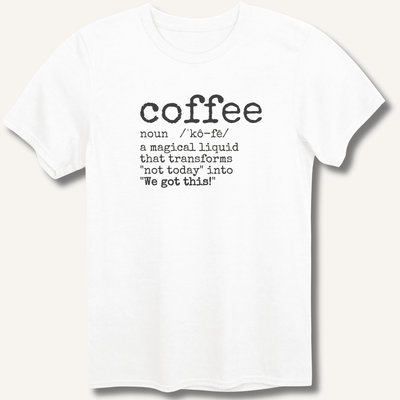 Coffee Definition T-Shirt Gift For Bourbon Drinker