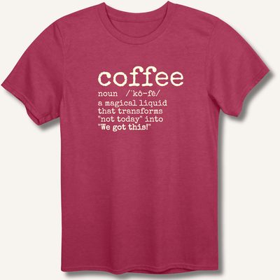 Coffee Definition T-Shirt Gift For Bourbon Drinker