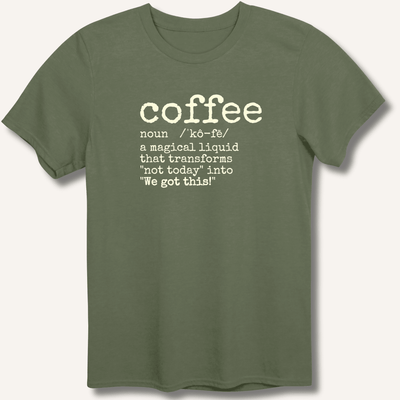Coffee Definition T-Shirt Gift For Bourbon Drinker