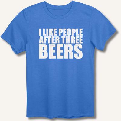 I Like People T-Shirt Gift For Bourbon Drinker