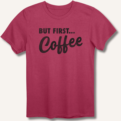 But First... Coffee T-Shirt Gift For Bourbon Drinker