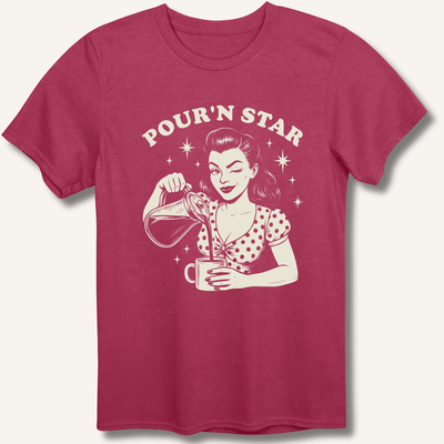 Pour'n Star T-Shirt Gift For Bourbon Drinker