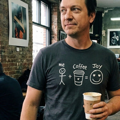 Me + Coffee = Joy T-Shirt Gift For Bourbon Drinker
