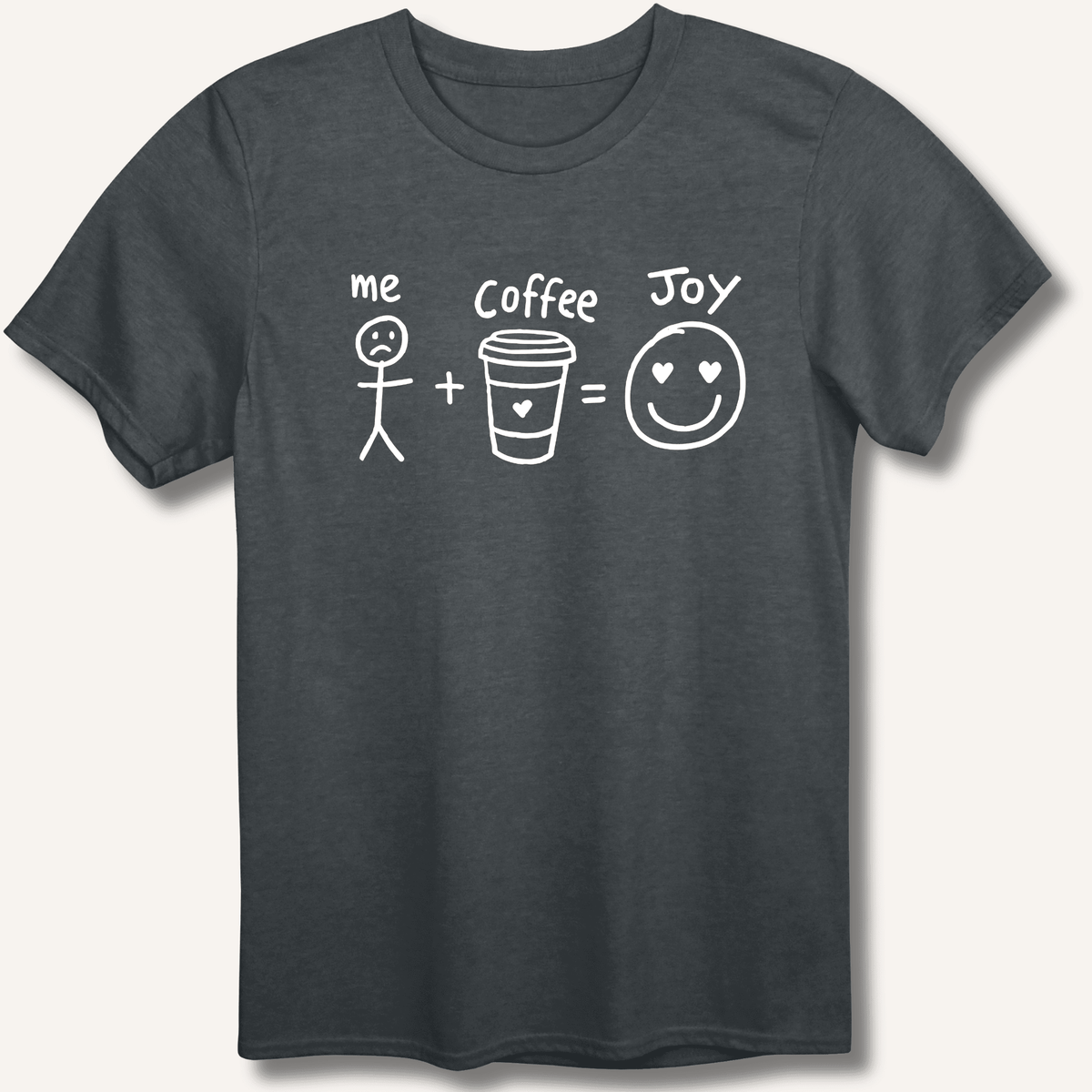 Me + Coffee = Joy T-Shirt Gift For Bourbon Drinker