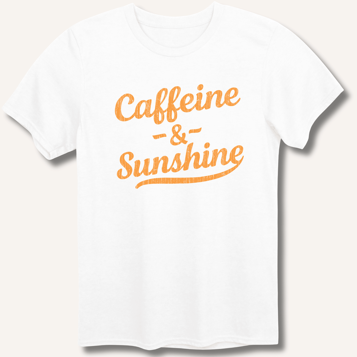 Caffeine & Sunshine T-Shirt Gift For Bourbon Drinker