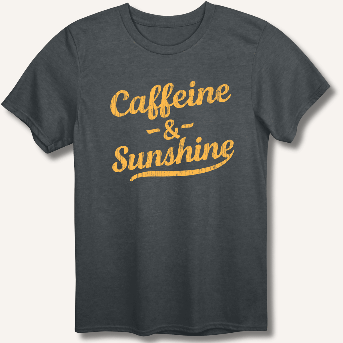 Caffeine & Sunshine T-Shirt Gift For Bourbon Drinker