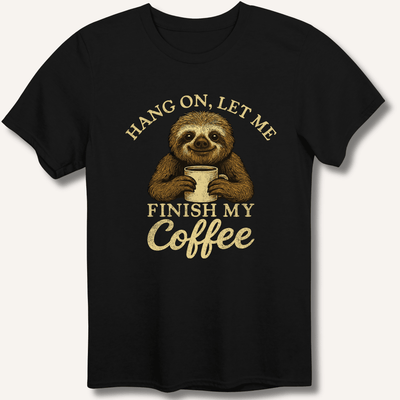 Let Me Finish My Coffee T-Shirt Gift For Bourbon Drinker