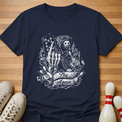 10 Pin Try Again T-Shirt Gift For Bowlers