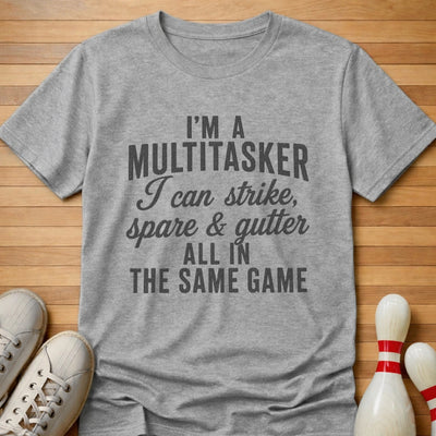 Multitasking Disaster T-Shirt Gift For Bowlers