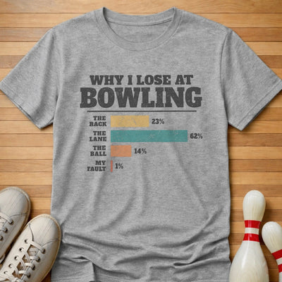 Excuse Chart T-Shirt Gift For Bowlers