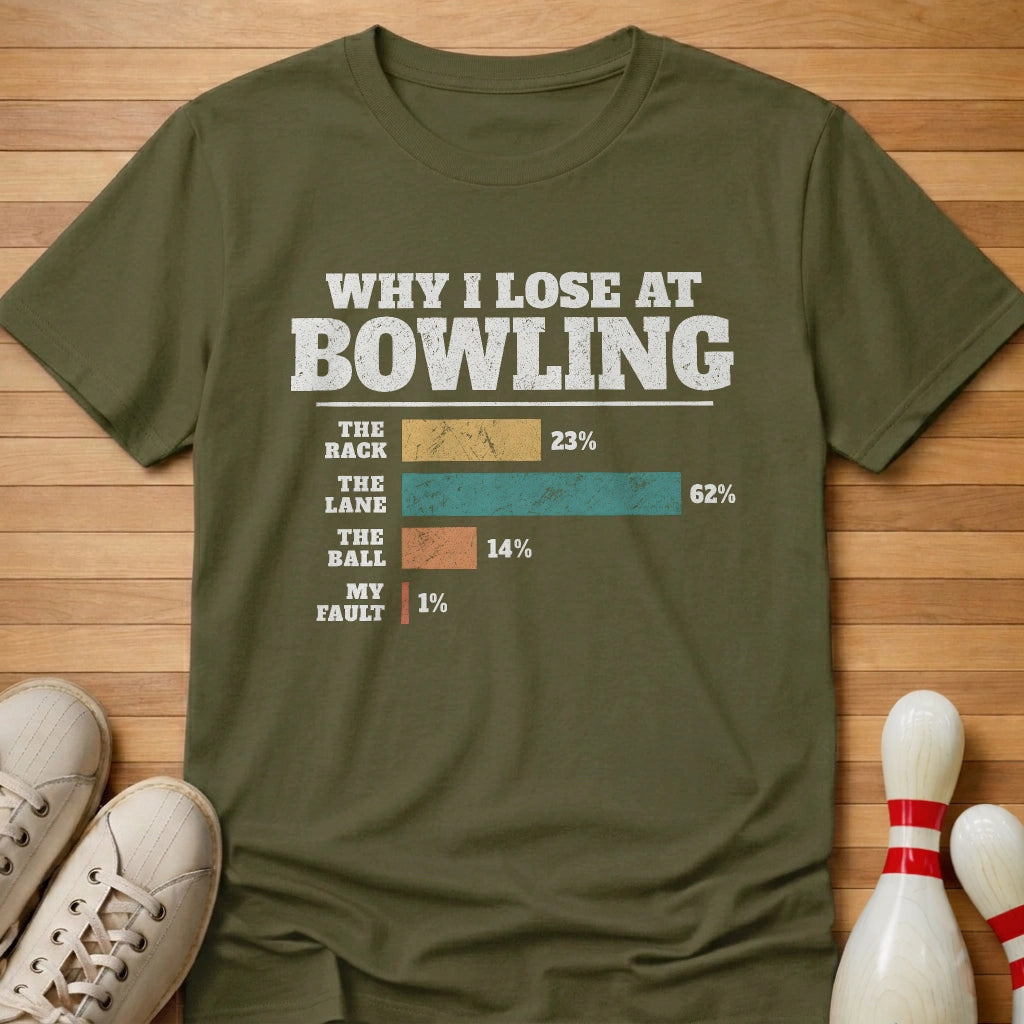 Excuse Chart T-Shirt Gift For Bowlers