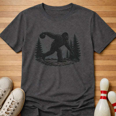 Bigfoot T-Shirt Gift For Bowlers