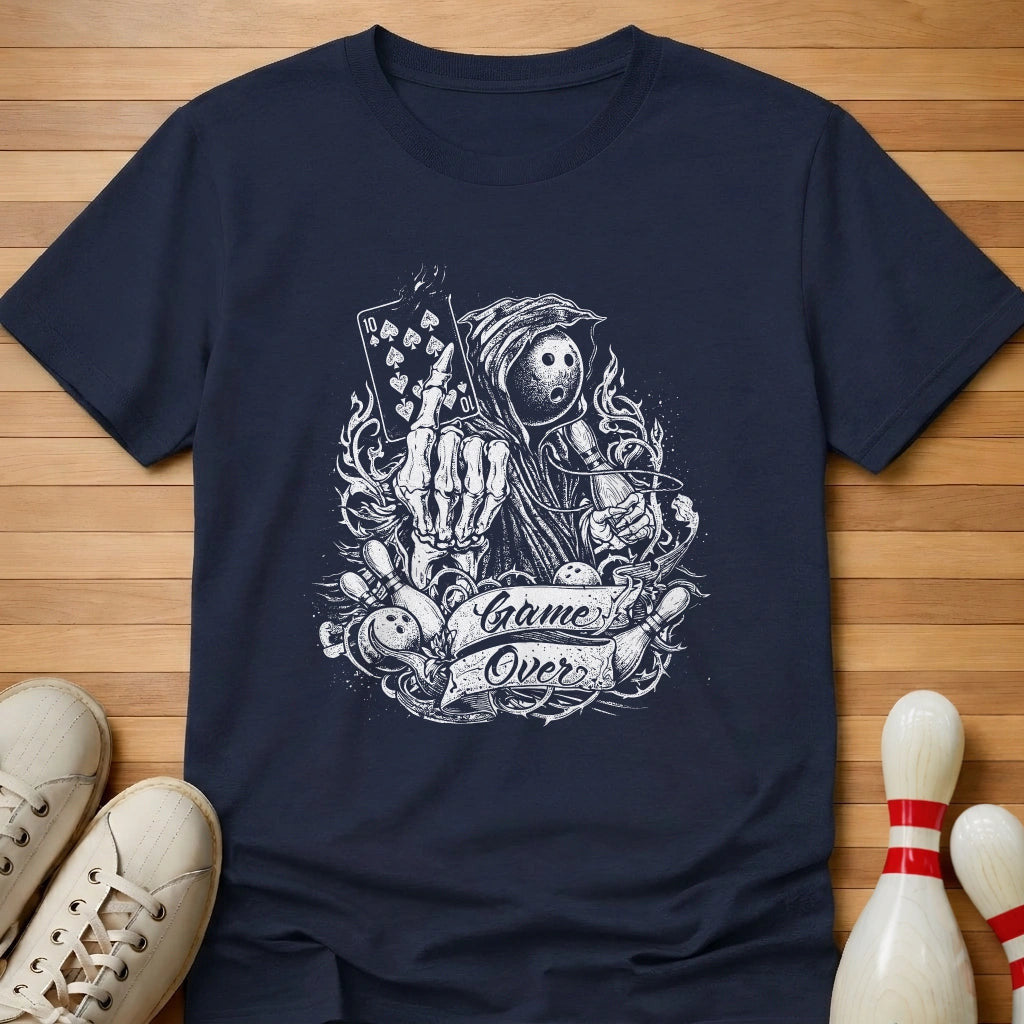 10 Pin Game Over T-Shirt Gift For Bowlers