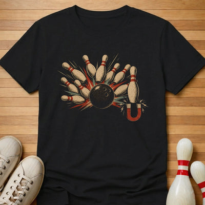 Ten Pin Magnet T-Shirt Gift For Bowlers