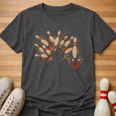 Ten Pin Magnet T-Shirt Gift For Bowlers