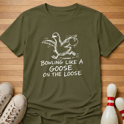 Bowling Goose T-Shirt Gift For Bowlers