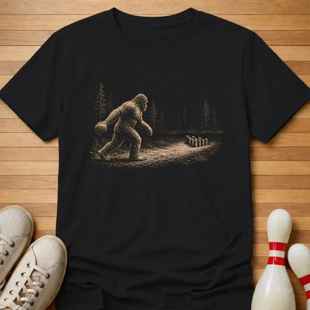 Bigfoot Bowling T-Shirt Gift For Bowlers